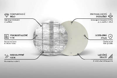Podložka pod sviečku okrúhla Stará drevená doska