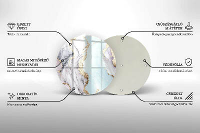 Podložka pod sviečku okrúhla Pastelový mramor