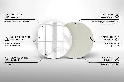 Podložka pod sviečku okrúhla Moderný mramor