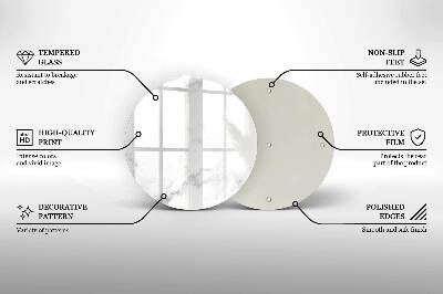 Podložka pod sviečku okrúhla Moderný mramor