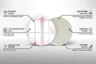 Podložka pod sviečku okrúhla Pozadie jemné ruže