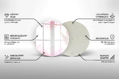 Podložka pod sviečku okrúhla Pozadie jemné ruže