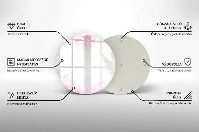 Podložka pod sviečku okrúhla Pozadie jemné ruže