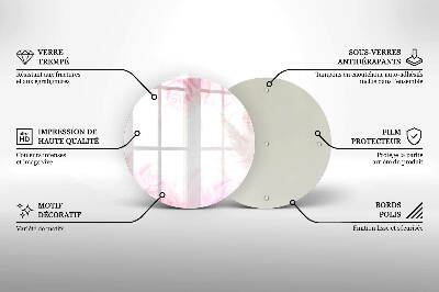 Podložka pod sviečku okrúhla Pozadie jemné ruže
