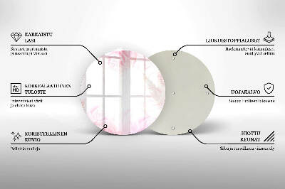Podložka pod sviečku okrúhla Pozadie jemné ruže