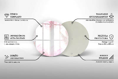 Podložka pod sviečku okrúhla Pozadie jemné ruže