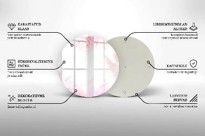 Podložka pod sviečku okrúhla Pozadie jemné ruže