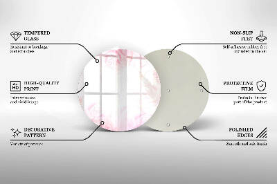 Podložka pod sviečku okrúhla Pozadie jemné ruže