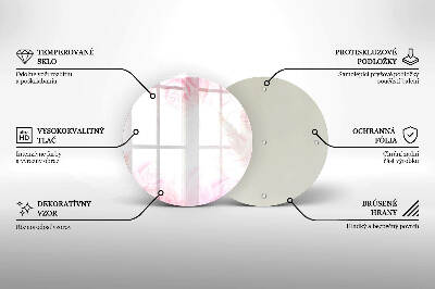 Podložka pod sviečku okrúhla Pozadie jemné ruže