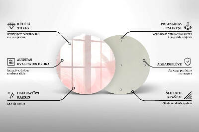 Podložka pod sviečky na hrob okrúhla Pozadie pastelové ruže