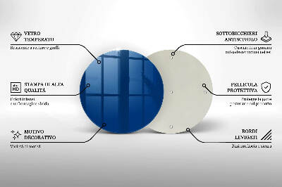 Podložka pod sviečku okrúhla Modrá farba