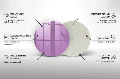 Podložka pod sviečku okrúhla Fialová farba