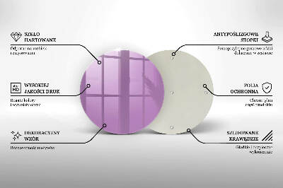 Podložka pod sviečku okrúhla Fialová farba