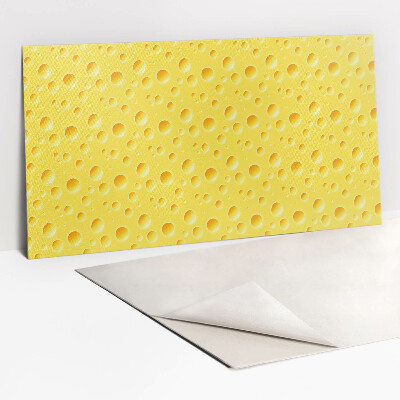 Samolepiaci dekoračný panel Žltý syr s otvormi