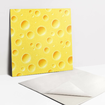 Vinylové dlažby Žltý syr s otvormi