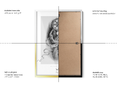 Fotorámček na stenu biela 70x100 cm