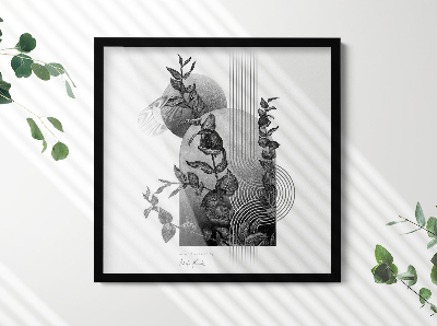 Fotorámček na stenu čierna 50x50 cm