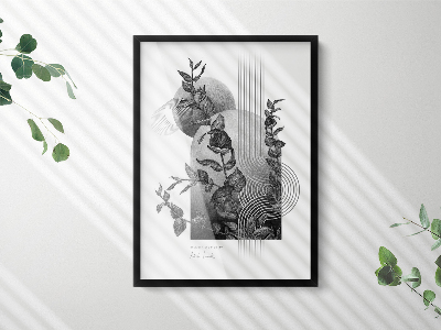 Fotorámček na stenu čierna 50x70 cm