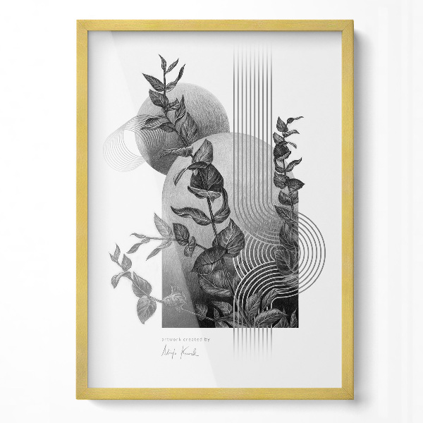 Fotorámček na stenu zlatá 50x70 cm