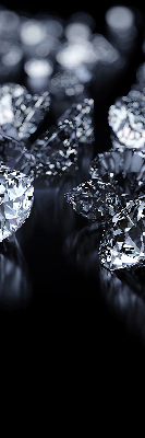 Roleta na balkónové dvere s diamantmi a trblietkami