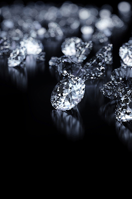 Roleta na balkónové dvere s diamantmi a trblietkami