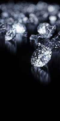Roleta na balkónové dvere s diamantmi a trblietkami