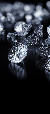 Roleta na balkónové dvere s diamantmi a trblietkami