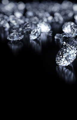 Roleta na balkónové dvere s diamantmi a trblietkami