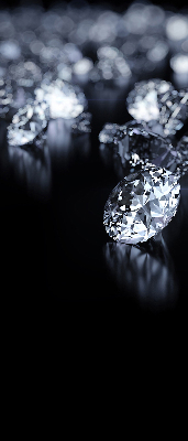 Roleta na balkónové dvere s diamantmi a trblietkami