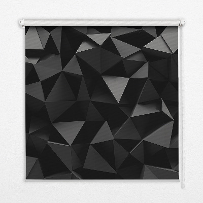Vnútorná roleta na okno v čiernom origami prevedení