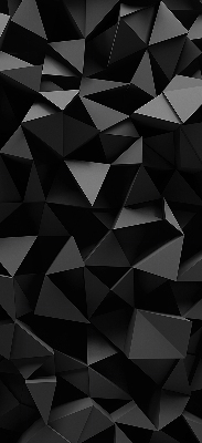 Vnútorná roleta na okno v čiernom origami prevedení