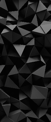 Vnútorná roleta na okno v čiernom origami prevedení