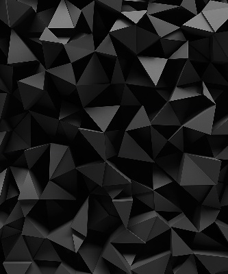 Vnútorná roleta na okno v čiernom origami prevedení