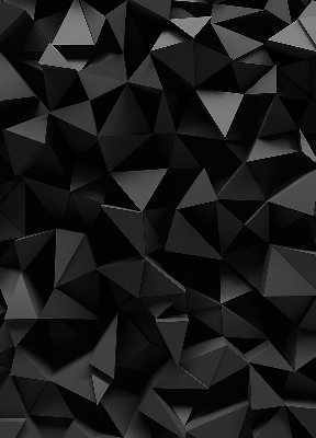 Vnútorná roleta na okno v čiernom origami prevedení