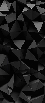 Vnútorná roleta na okno v čiernom origami prevedení