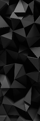 Vnútorná roleta na okno v čiernom origami prevedení