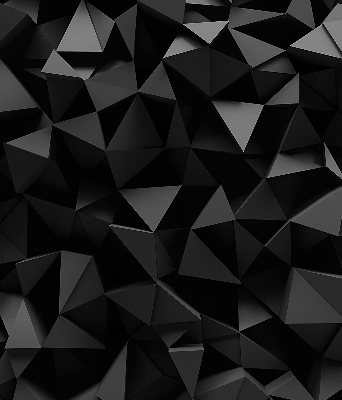 Vnútorná roleta na okno v čiernom origami prevedení