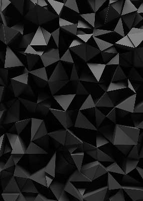Vnútorná roleta na okno v čiernom origami prevedení
