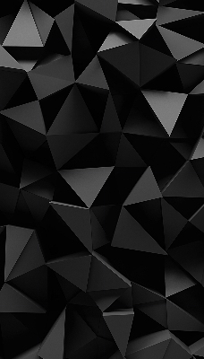 Vnútorná roleta na okno v čiernom origami prevedení