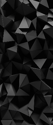 Vnútorná roleta na okno v čiernom origami prevedení