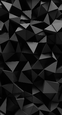 Vnútorná roleta na okno v čiernom origami prevedení