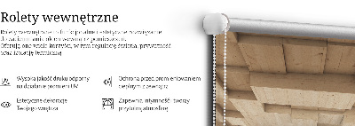 Roleta na balkónové dvere s 3D dreveným otvorom