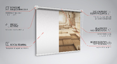 Roleta na balkónové dvere s 3D dreveným otvorom
