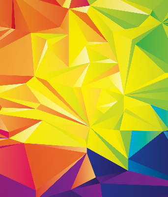 Vnútorná roleta na okno vo farebnom origami vzore