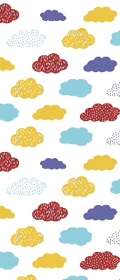 Roleta na balkónové dvere farebné oblaky