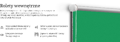 Roleta na okno v zelenej farbe