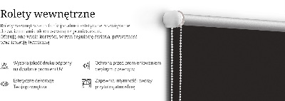 Roleta na balkónové dvere čierna