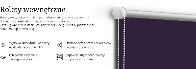 Vnútorná roleta na okno čierna