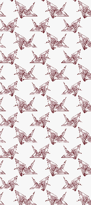 Vnútorná roleta na okno s motívom origami labutí