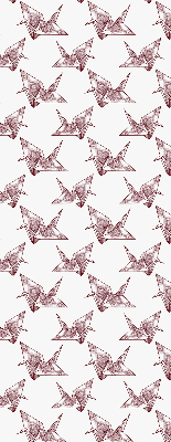 Vnútorná roleta na okno s motívom origami labutí